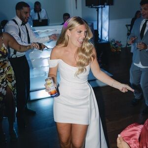 SAU LEE White Off-Shoulder Dress